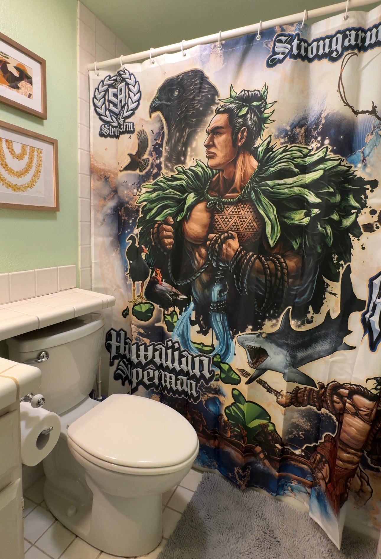 Legend of Maui - Shower Curtain