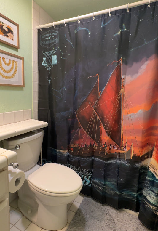 Hōkūleʻa - Shower Curtain