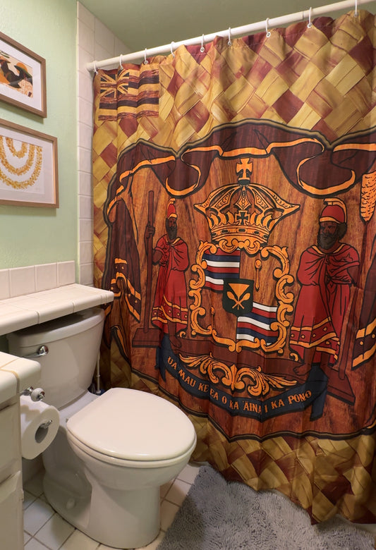 Hawaiian Coat of Arms - Shower Curtain