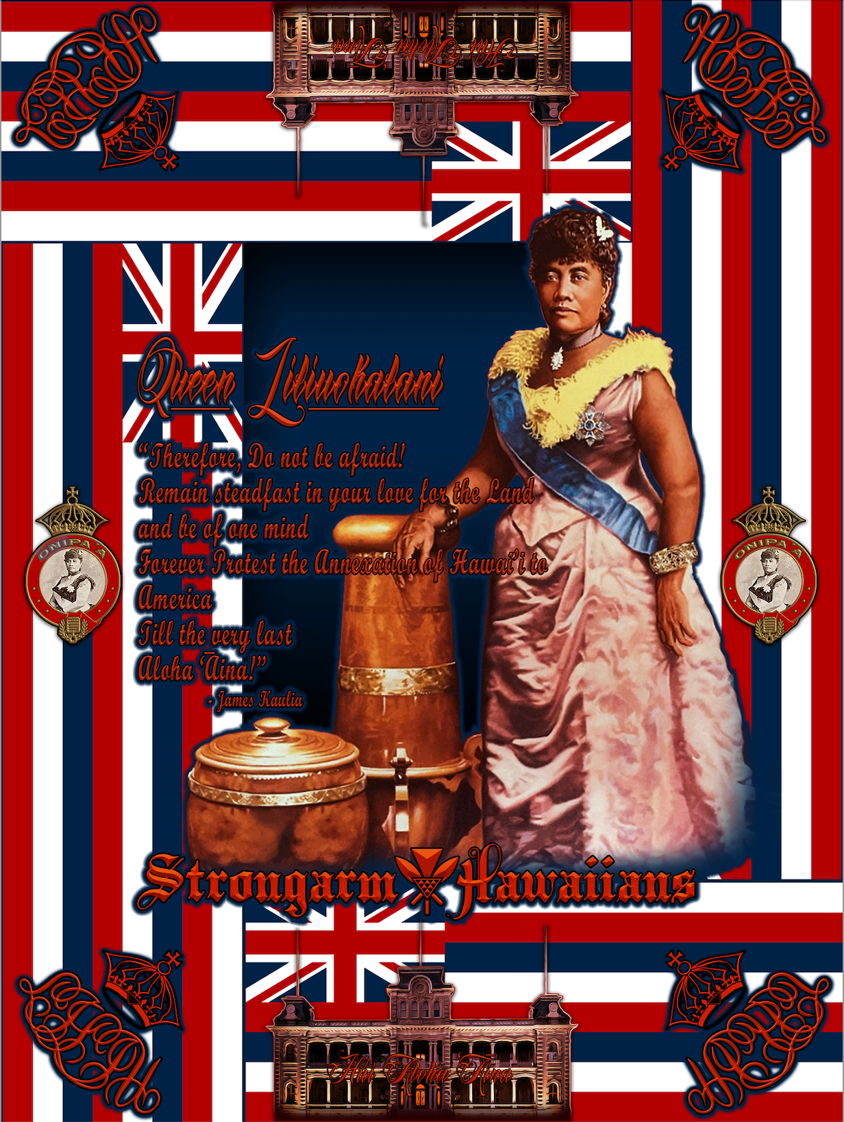 Queen Liliʻuokalani - Plush Blanket