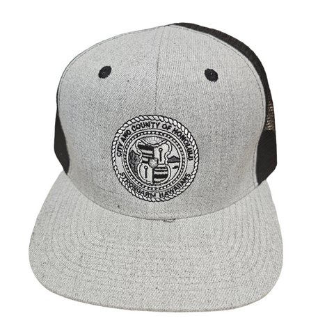 Charcoal/Black- City and County Snapback