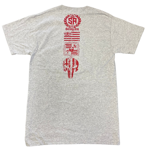 Walaʻau Cotton T-Shirt - Black and Red