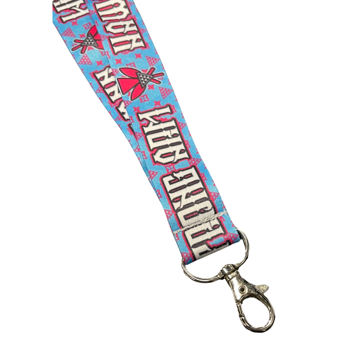 Kāhili Lux Blue/Pink - Lanyard