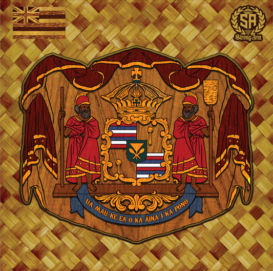 Hawaiian Coat of Arms - Shower Curtain